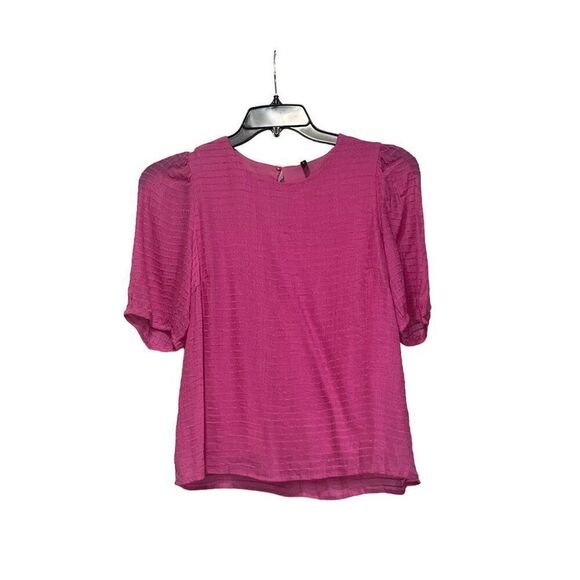 Vero Moda VMALMA O-neck Textured Blouse, Pink, Sz. S - Picture 9 of 15
